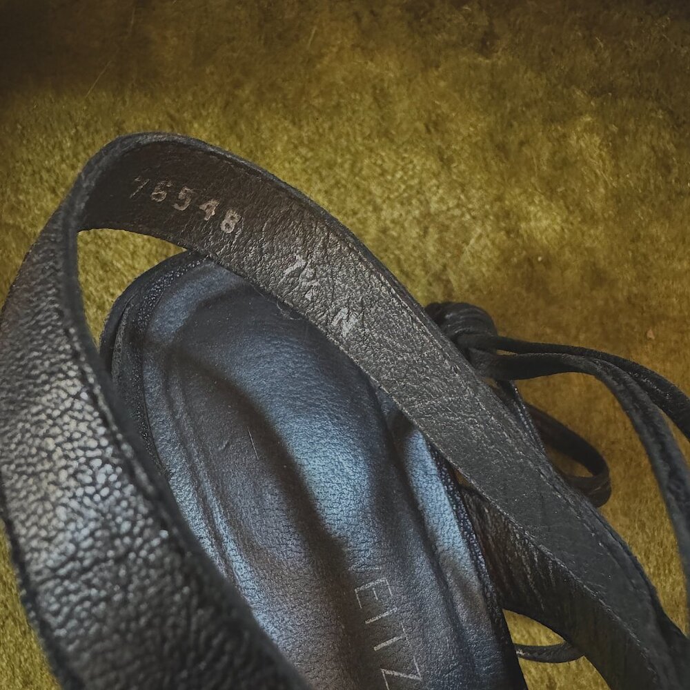 Stuart Weitzman Tiegirlbingo Lace-Up Strappy Leat… - image 3